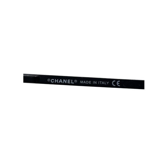 Chanel 4104-B Sunglasses Rimless Black Frame Rhinestone c.101/8G 62-15-120 VTG